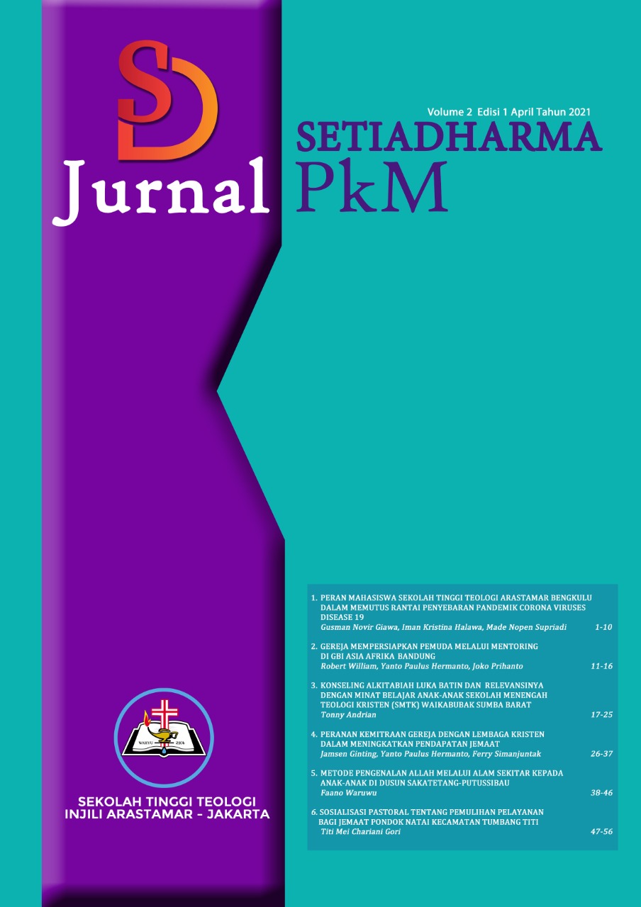 					View Vol. 2 No. 1 (2021): Jurnal PkM Setiadharma
				